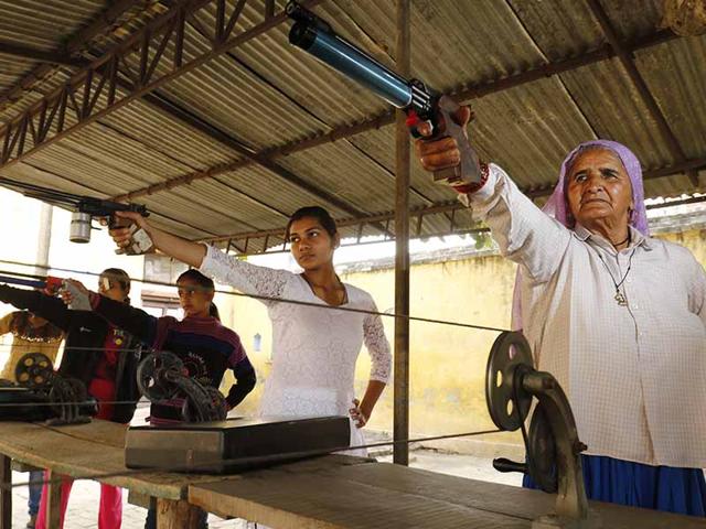 <p>Johri, a small inconspicuous village in western Uttar Pradesh is amidst miles of sugarcane shoots, trucks emerging from brick kilns and the odd bullock cart. But in the last few years, politicians, sports scouts and journalists have been thronging the village to visit a shooting range made famous by a pair of grandma sharpshooters.</p>