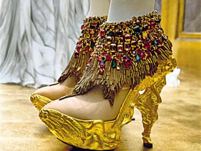 A creation from the designer's Autumn Winter 2010 collection. 