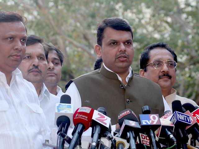 Maharashtra chief minister Devendra Fadnavis during the state legislature's budget session at Vidhan Bhavan, in Mumbai. (Kunal Patil/HT photo)