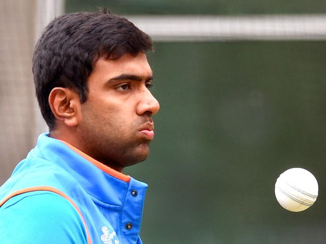 Indian-spinner-Ravichandran-Ashwin-prepares-to-bowl-during-a-training-session-ahead-of-their-2015-Cricket-World-Cup-quarter-final-match-against-Bangladesh-in-Melbourne-AFP-Photo Indian-spinner-Ravichandran-Ashwin-prepares-to-bowl-during-a-training-session-ahead-of-their-2015-Cricket-World-Cup-quarter-final-match-against-Bangladesh-in-Melbourne-AFP-Photo