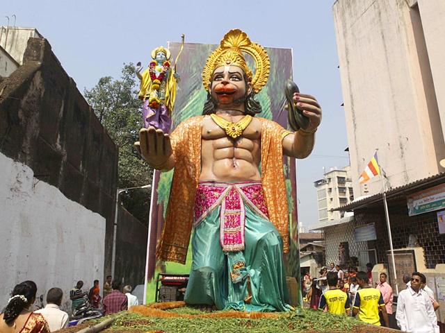 Gudi Padwa celebration procession at Umerkhadi, Mumbai. (Kalpak Pathak/HT Photo)