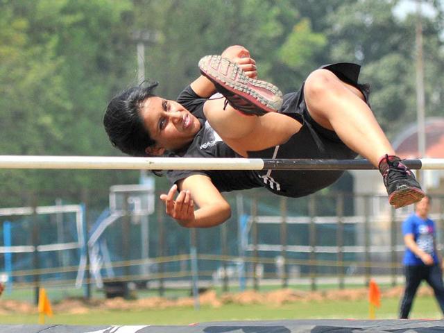 Students participating in annual athletic meet at Panjab University in Chandigarh. Keshav Singh/HT