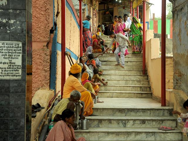 Beggars-at-the-Manglagauri-temple-in-Gaya-Bihar-HT-Photo Beggars-at-the-Manglagauri-temple-in-Gaya-Bihar-HT-Photo