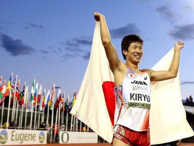 Japanese-teenager-Yoshihide-Kiryu-the-World-junior-bronze-medallist-has-clocked-a-wind-assisted-9-87-second-victory-AFP-Photo