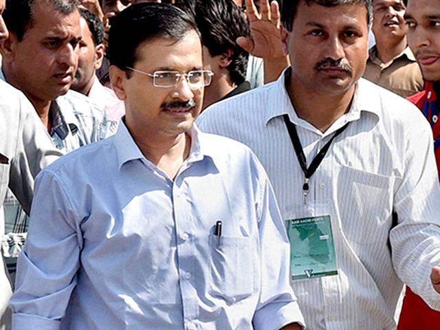 Delhi-CM-and-AAP-convener-Arvind-Kejriwal-arrives-to-attend-the-party-s-national-executive-at-Kapashera-in-New-Delhi-PTI-Photo