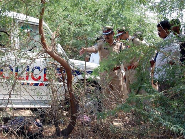 The-spot-in-Nalgonda-Telangana-where-the-encounter-took-place-Ritesh-Mishra-HT-photo The-spot-in-Nalgonda-Telangana-where-the-encounter-took-place-Ritesh-Mishra-HT-photo