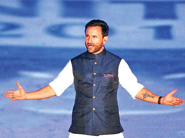 Saif Ali Khan hosted the opening ceremony at IPL 2015. (PTI Photo)