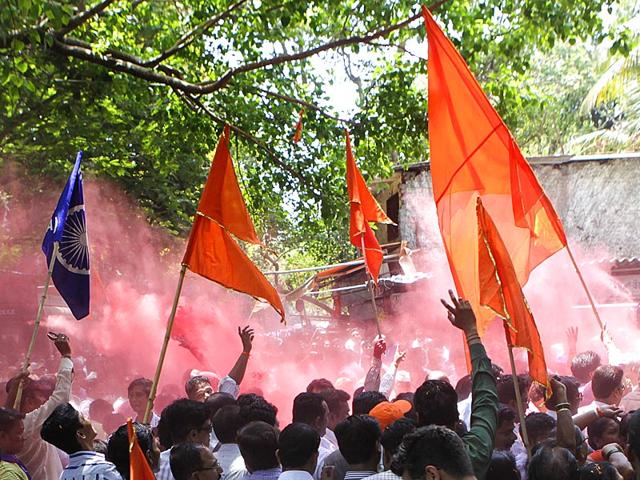 Winning the Bandra (East) bypoll has given the Shiv Sena the much needed boost ahead of BMC elections. (Kalpak Pathak/HT photo)