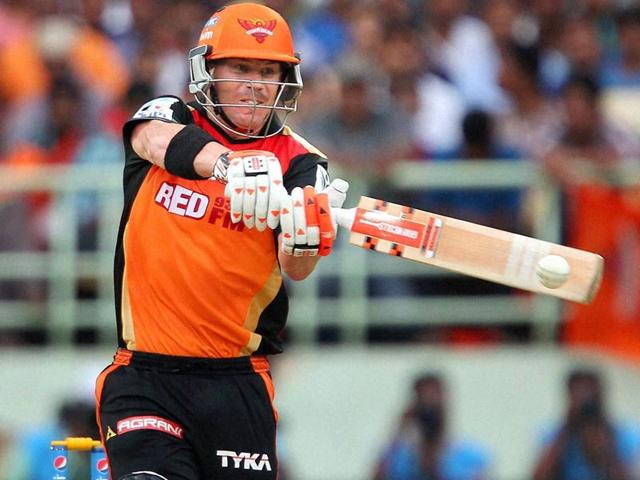 David-Warner-of-the-Sunrisers-Hyderabad-plays-a-shot-during-their-IPL-match-against-Kolkata-Knight-Riders-in-Visakhapatnam-on-Wednesday-PTI-Photo David-Warner-of-the-Sunrisers-Hyderabad-plays-a-shot-during-their-IPL-match-against-Kolkata-Knight-Riders-in-Visakhapatnam-on-Wednesday-PTI-Photo