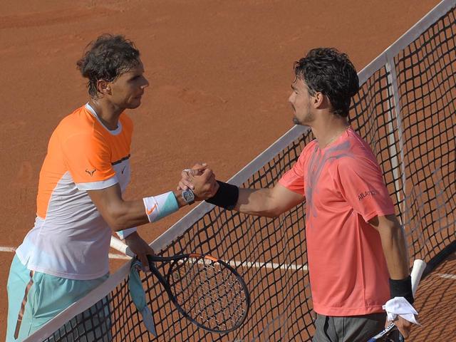 Rafael-Nadal-shakes-hands-with-Fabio-Fognini-after-losing-to-him-in-the-third-round-of-Barcelona-Open-on-Thursday-AP-Photo Rafael-Nadal-shakes-hands-with-Fabio-Fognini-after-losing-to-him-in-the-third-round-of-Barcelona-Open-on-Thursday-AP-Photo