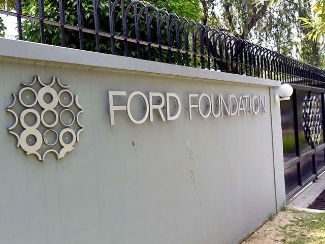 The-Ford-Foundation-logo-is-pictured-outside-its-office-in-New-Delhi--Govt-has-cracked-down-on-the-Ford-Foundation-saying-the-US-charity-can-no-longer-give-money-to-local-organisations-without-government-permission-the-latest-move-against-a-foreign-NGO-an-official-said-AFP-Photo