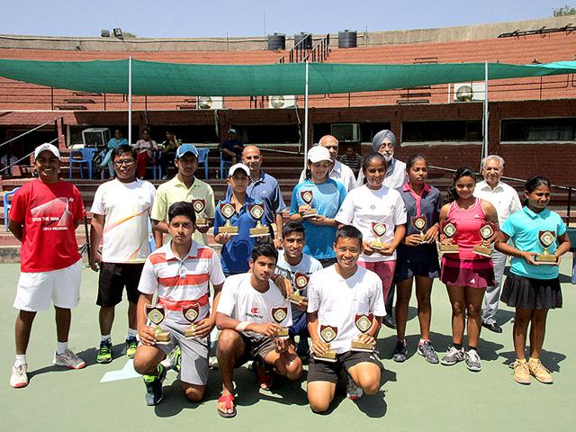 The-winners-of-the-AITA-Championship-Series-tennis-tournament-at-Chandigarh-Lawn-Tennis-Association-CLTA-complex-in-Sector-10-on-Friday-HT-Photo