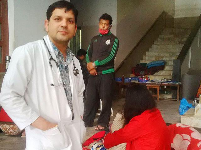 Doctor-Ram-Prasad-Sapkota-outside-Prasuti-Griha-hospital-in-Kathmandu-HT-Photo- Doctor-Ram-Prasad-Sapkota-outside-Prasuti-Griha-hospital-in-Kathmandu-HT-Photo-