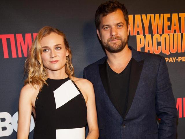 Joshua Jackson and Diane Kruger pose on the red carpet at the Mayweather VS. Pacquiao VIP Pre-Fight Party at MGM Grand on Saturday, May 2, 2015, in Las Vegas. (Photo: AP)