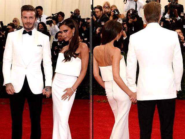 David and Victoria Beckham, 2014: Proving matching his and hers outfits can work, one of fashion’s favorite power couples the Beckhams looked squeaky clean in sleek white last year. David and Victoria Beckham, 2014: Proving matching his and hers outfits can work, one of fashion’s favorite power couples the Beckhams looked squeaky clean in sleek white last year.
