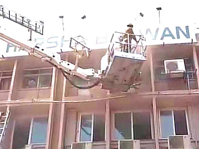 Fire-tenders-at-the-Connaught-Place-building-on-Tuesday-ANI-Photo