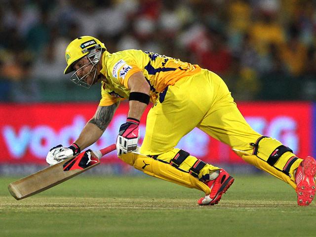 CSK's feared opener Brendon McCullum failed to get going and scored 11 off 21 balls before falling to Zaheer. (PTI Photo)