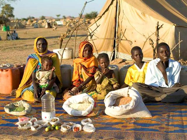 Country : Chad | Food expenditure for one week: $1.23 (source: Peter Menzel's book, "Hungry Planet: What the World Eats.")