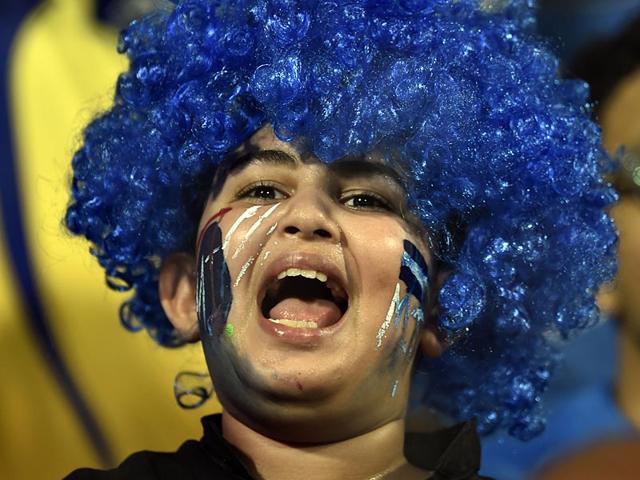 A-Mumbai-Indians-fan-cheers-his-team-at-Wankhede-Stadium-After-four-straight-losses-MI-scripted-a-turnaround-in-the-league-stage-Satish-Bate-HT-Photo A-Mumbai-Indians-fan-cheers-his-team-at-Wankhede-Stadium-After-four-straight-losses-MI-scripted-a-turnaround-in-the-league-stage-Satish-Bate-HT-Photo