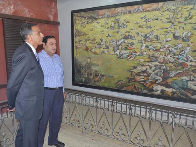 United States ambassador to India Richard Rahul Verma at Jallianwala Bagh. Sameer Sehgal/HT