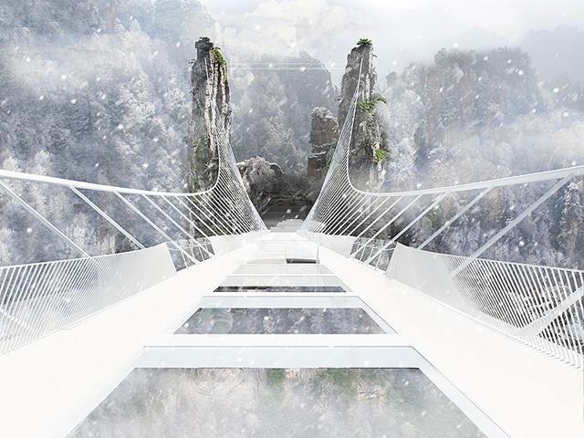 Tel Aviv-based designer Haim Dotan describes the project as 'A white bridge disappearing into the clouds.' Tel Aviv-based designer Haim Dotan describes the project as 'A white bridge disappearing into the clouds.'