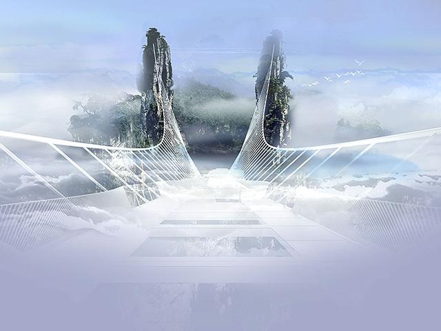 Designed to give visitors the feeling of being suspended in air, when complete in July the Zhangjiajie Grand Canyon Glass Bridge will become the highest, longest and, arguably, the most terrifying pedestrian bridge in the world. (Photos: AFP) Designed to give visitors the feeling of being suspended in air, when complete in July the Zhangjiajie Grand Canyon Glass Bridge will become the highest, longest and, arguably, the most terrifying pedestrian bridge in the world. (Photos: AFP)