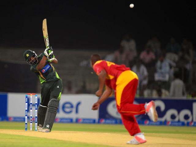 Pakistan-batsman-Mukhtar-Ahmed-hits-a-shot-against-Zimbabwe-during-the-first-T20I-match-at-the-Gaddafi-Cricket-Stadium-in-Lahore-on-May-22-2015-AFP-Photo Pakistan-batsman-Mukhtar-Ahmed-hits-a-shot-against-Zimbabwe-during-the-first-T20I-match-at-the-Gaddafi-Cricket-Stadium-in-Lahore-on-May-22-2015-AFP-Photo