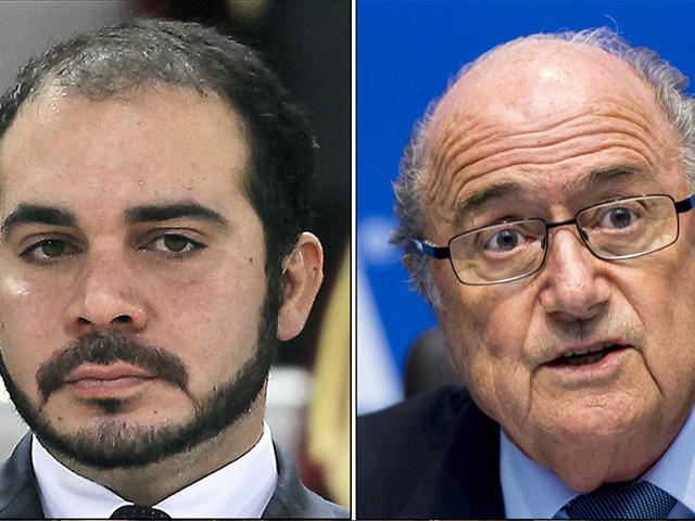 File-photos-of-Jordan-s-Prince-Ali-bin-al-Hussein-and-FIFA-president-Sepp-Blatter-AFP-Photo File-photos-of-Jordan-s-Prince-Ali-bin-al-Hussein-and-FIFA-president-Sepp-Blatter-AFP-Photo