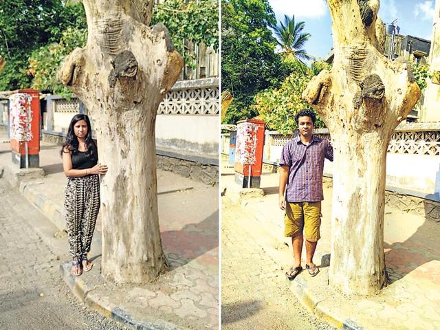 Two-Versova-residents-Neha-Singh-and-Dhruv-Lohumi-have-started-a-petition-asking-civic-chief-Ajoy-Mehta-to-stop-the-hacking-of-trees-HT-photo