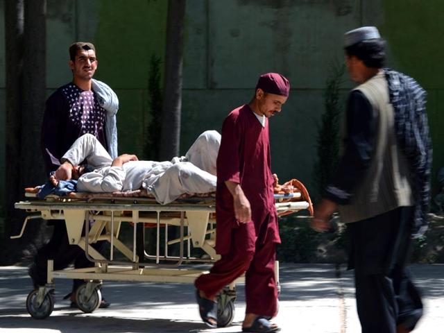 An-injured-man-being-taken-to-receive-medical-attention-after-an-attack-in-Zabul-earlier-in-the-day-AFP-Photo An-injured-man-being-taken-to-receive-medical-attention-after-an-attack-in-Zabul-earlier-in-the-day-AFP-Photo