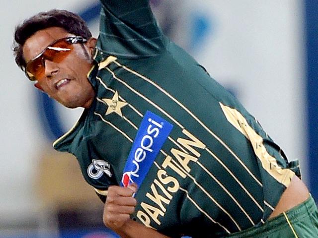 Pakistani-spinner-Raza-Hasan-delivers-the-ball-during-the-second-and-last-International-T20-cricket-match-at-the-Dubai-International-Stadium-in-Dubai-AFP-PHOTO Pakistani-spinner-Raza-Hasan-delivers-the-ball-during-the-second-and-last-International-T20-cricket-match-at-the-Dubai-International-Stadium-in-Dubai-AFP-PHOTO