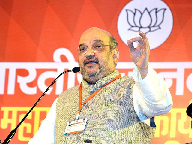 BJP-President-Amit-Shah-during-an-event-to-mark-BJP-foundation-day-at-the-party-s-headquarters-in-New-Delhi-Sonu-Mehta-HT-Photo-