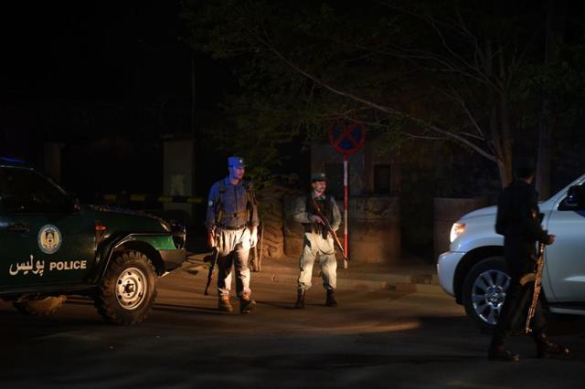 Afghan-police-officers-stand-guard-near-the-site-of-attack-in-Wazir-Akbar-Khan-in-Kabul-AFP-Photo Afghan-police-officers-stand-guard-near-the-site-of-attack-in-Wazir-Akbar-Khan-in-Kabul-AFP-Photo
