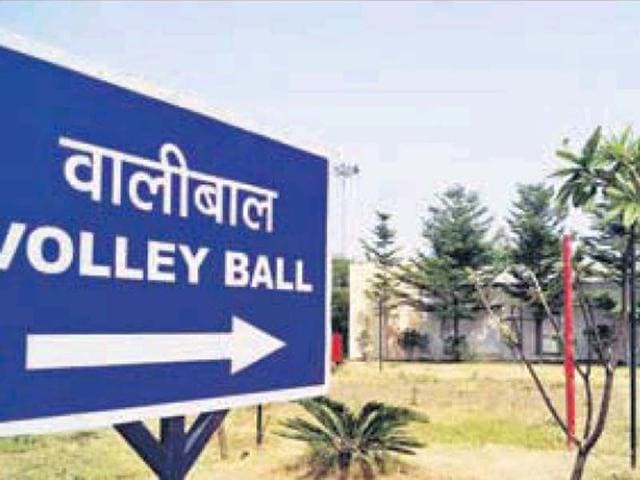 The-volleyball-court-at-the-Karni-Singh-Range-is-in-need-of-repair The-volleyball-court-at-the-Karni-Singh-Range-is-in-need-of-repair