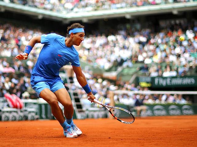 Rafael-Nadal-of-Spain-plays-a-shot-to-Quentin-Halys-of-France-during-their-first-round-men-s-singles-match-at-the-French-Open-tennis-tournament-at-the-Philippe-Chatrier-stadium-in-Paris-France-Reuters-Photo Rafael-Nadal-of-Spain-plays-a-shot-to-Quentin-Halys-of-France-during-their-first-round-men-s-singles-match-at-the-French-Open-tennis-tournament-at-the-Philippe-Chatrier-stadium-in-Paris-France-Reuters-Photo