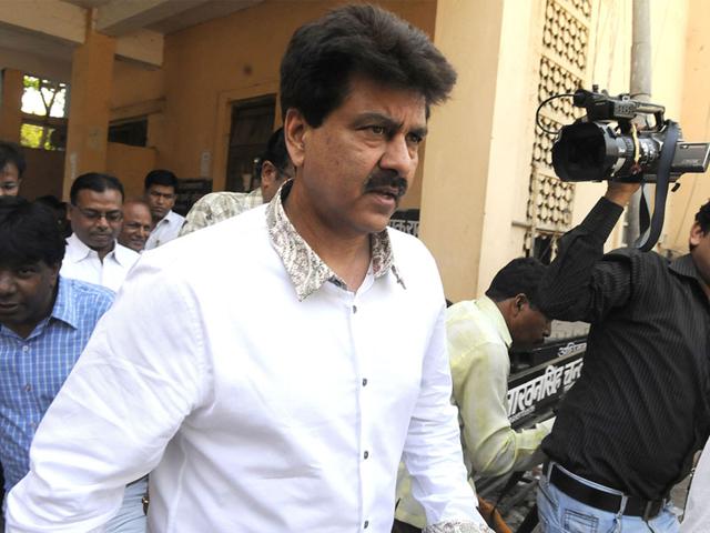 Former cricketer Manoj Prabhakar coming out of a local court after getting bail in a case of fraud, in Indore on Friday. (Shankar Mourya/HT photo)