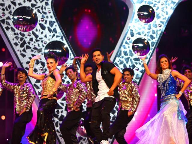 Varun Dhawan mesmerises the crowd with his performance. (AFP Photo)