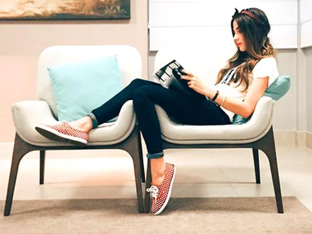 Brazil: Keep it simple by pairing your favourite jeans with coloured sneakers. (Photo: AFP)