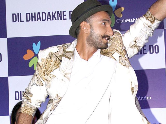 How can we forget Mithun da, our Disco dancer?Ranveer Singh promotes Dil Dhadakne Do in New Delhi. (Photo: IANS)