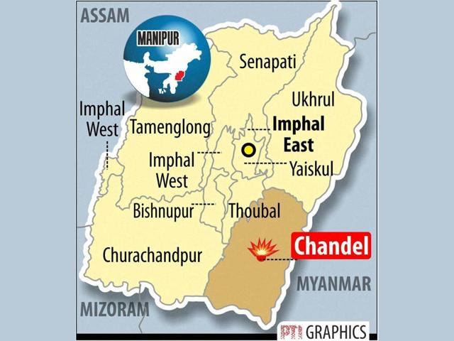 A-graphic-released-by-PTI-shows-the-location-of-the-deadly-ambush-by-militants-in-Manipur A-graphic-released-by-PTI-shows-the-location-of-the-deadly-ambush-by-militants-in-Manipur