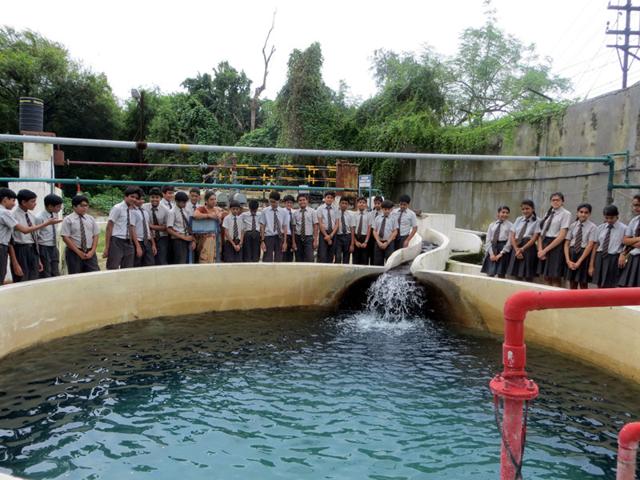 A-water-recycling-plant-at-Choithram-School-Manik-Bagh-in-Indore-HT-photo A-water-recycling-plant-at-Choithram-School-Manik-Bagh-in-Indore-HT-photo