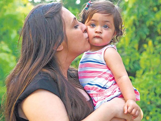 Avantika plays with her daughter Imara. (Photo: Cyrus Dalal)
