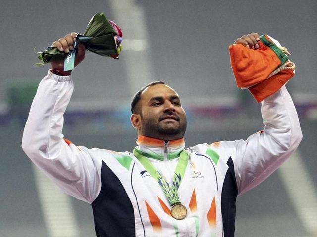 File-Photo-of-shot-putter-Inderjeet-Singh-who-won-the-Gold-medal-in-the-men-s-shot-put-event-during-the-21st-Asian-Atheletics-Championships-in-Wuhan-China-on-June-3-2015-PTI-Photo