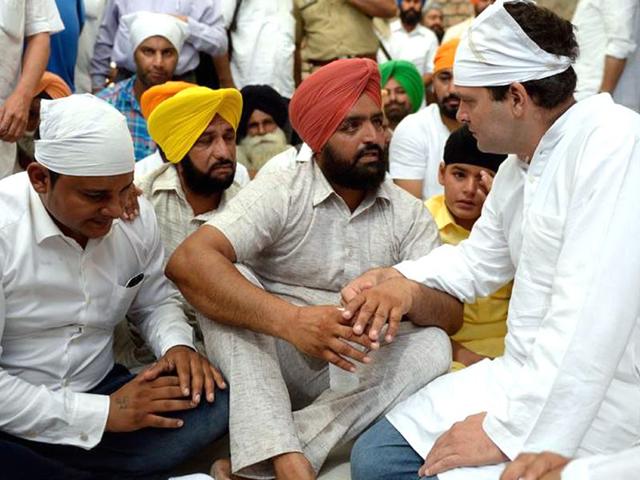 Surjit Singh, a 60-year-old debt-ridden famrer committed suicide on June 10 by consuming poison. HT Photo