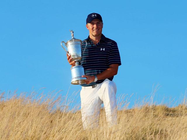 Jordan-Spieth-poses-with-the-trophy-after-winning-the-115th-US-Open-Championship-at-Chambers-Bay-on-June-21-2015-in-University-Place-Washington-Now-he-s-the-youngest-since-Bobby-Jones-nearly-a-century-ago-to-win-back-to-back-major-championships-Spieth-has-a-chance-to-do-what-even-Tiger-Woods-couldn-t-and-win-all-four-of-golf-s-major-tournaments-in-one-year-Getty-Images Jordan-Spieth-poses-with-the-trophy-after-winning-the-115th-US-Open-Championship-at-Chambers-Bay-on-June-21-2015-in-University-Place-Washington-Now-he-s-the-youngest-since-Bobby-Jones-nearly-a-century-ago-to-win-back-to-back-major-championships-Spieth-has-a-chance-to-do-what-even-Tiger-Woods-couldn-t-and-win-all-four-of-golf-s-major-tournaments-in-one-year-Getty-Images