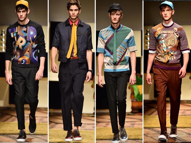 The urban and sporty vibe (and a lot of mustard, brick red, rust, chocolate and camel) was seen at the Salvatore Ferragamo show. (AFP photos)