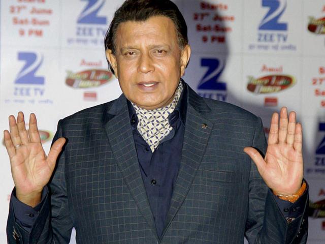 Mithun Chakraborty at a press conference for reality show Dance India Dance in Mumbai on Tuesday night. (PTI Photo)