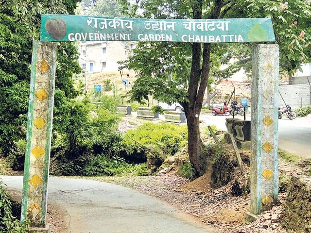 The-entrance-to-Chaubattia-garden-Neha-Pant-HT-Photo The-entrance-to-Chaubattia-garden-Neha-Pant-HT-Photo