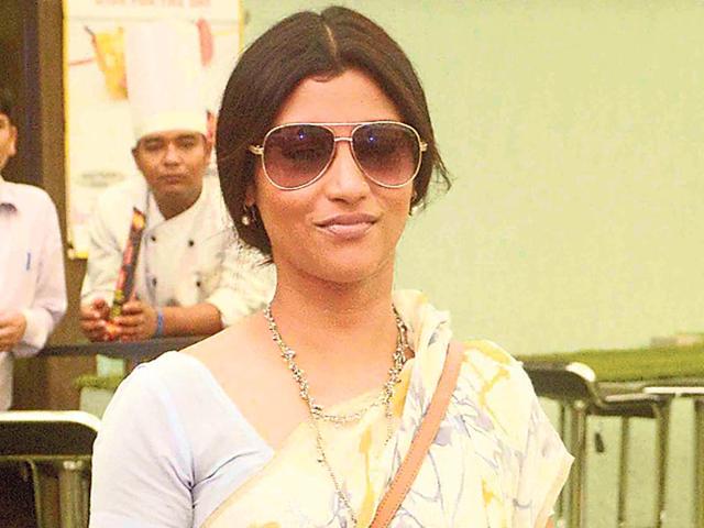 Konkona Sensharma spotted in a new look! (Photo: Yogen Shah/HT)