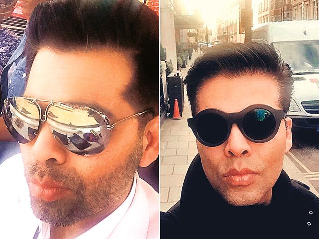 Karan Johar: Fierce poutThought pout was women’s birthright? Check out filmmaker Karan Johar! As soon as the selfie cam is on, KJo gets his swag on. Whether he is wedged between the prettiest of ladies, or making a statement out of a pair of designer shades – the fierce pout is Johar’s mainstay.